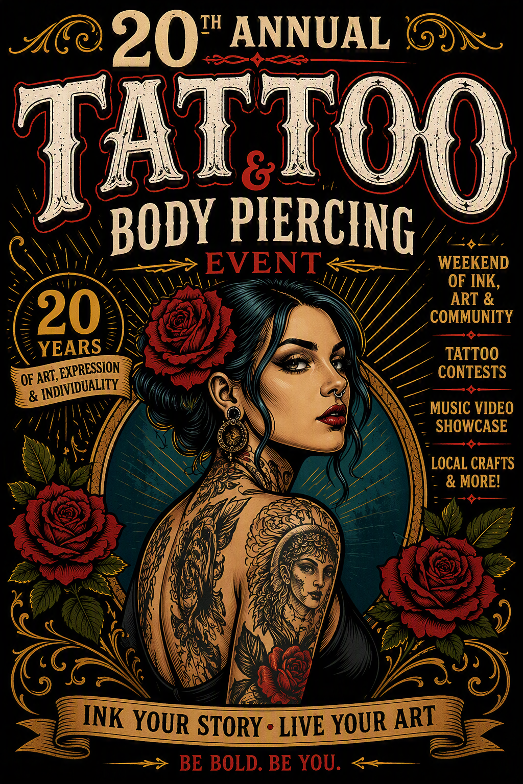 20th Annual Tattoo and Body Piercing Event artwork