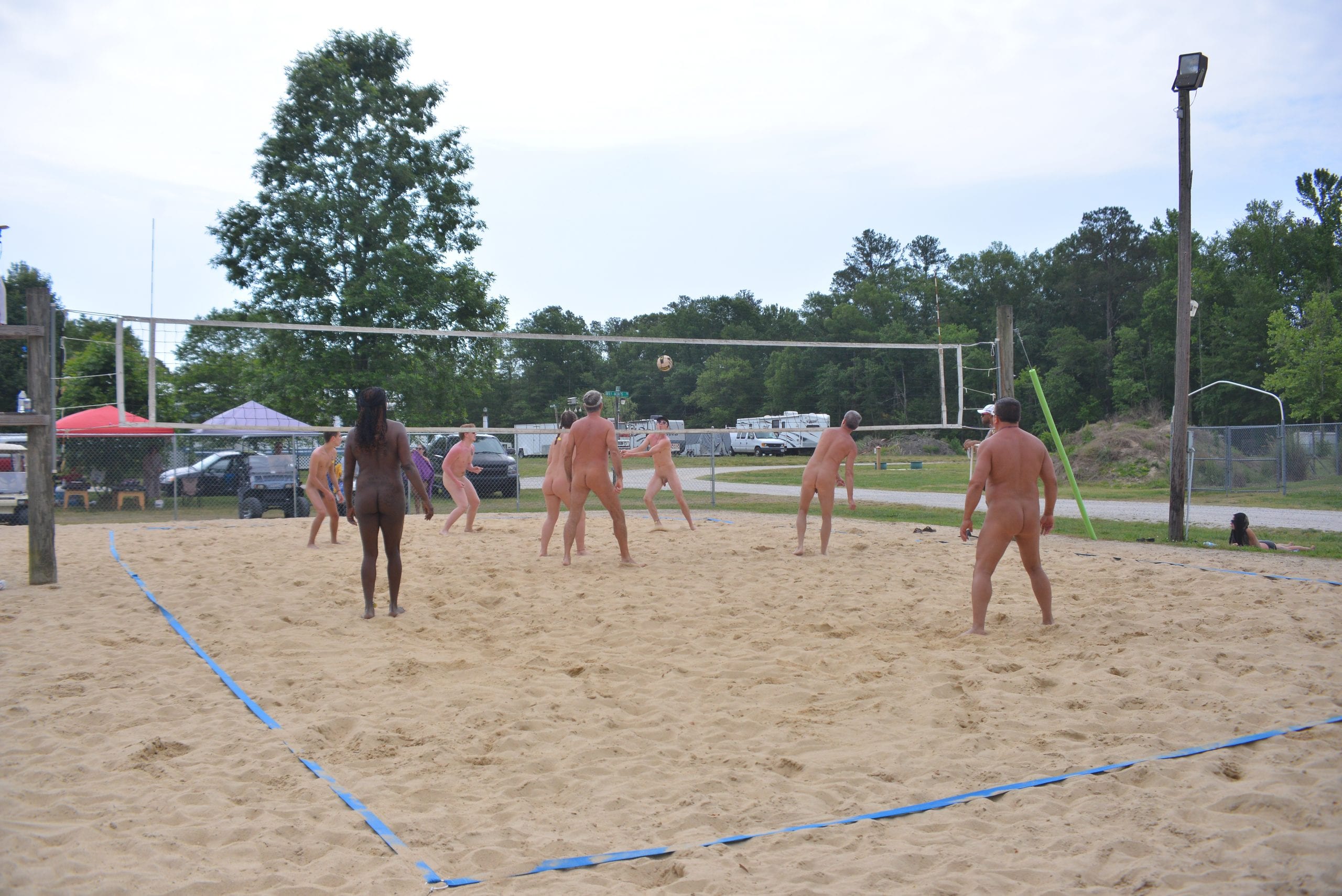 nude volleyball